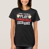 Pinochleゲームルールカードダブルデッキポイント1 Tシャツ (正面)