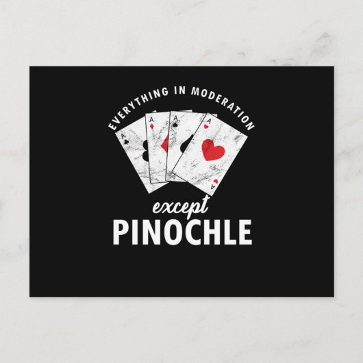 Pinochle Binocle Penuchle Cards Game Gift ポストカード (正面)