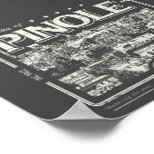 PINOLE CALIFORNIAヴィンテージ – ピノールCA市 ポスター (角)