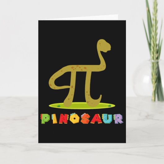 Pinosaur Funny Pi Day Dinosaur Math Lover Science  カード (正面)