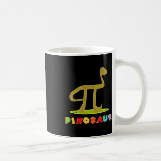 Pinosaur Funny Pi Day Dinosaur Math Lover Science  コーヒーマグカップ (右)