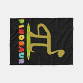 Pinosaur Funny Pi Day Dinosaur Math Lover Science  フリースブランケット (正面(横))