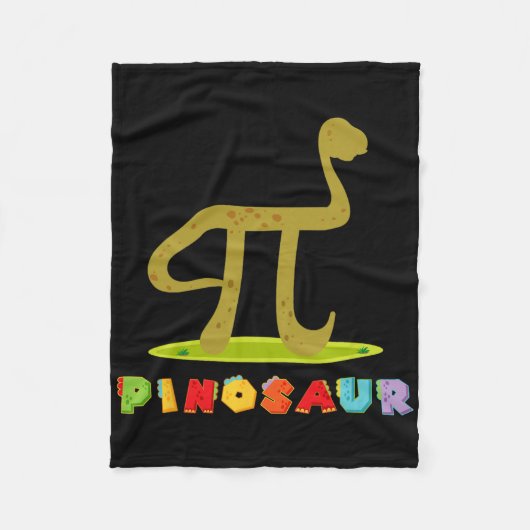 Pinosaur Funny Pi Day Dinosaur Math Lover Science  フリースブランケット (正面)