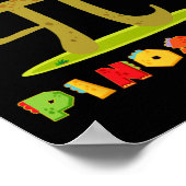 Pinosaur Funny Pi Day Dinosaur Math Lover Science  ポスター (角)