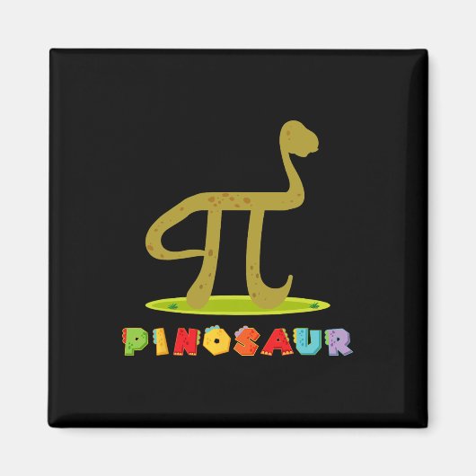 Pinosaur Funny Pi Day Dinosaur Math Lover Science  マグネット (正面)