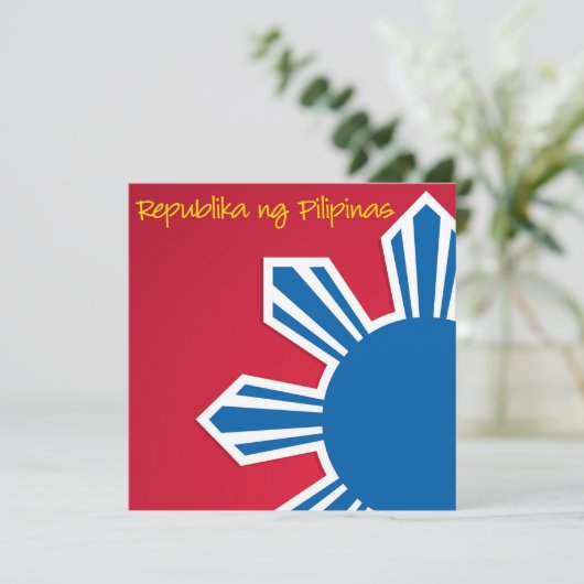 Pinoy Philippine Independence Day Invitation 招待状 (スタンド正面)
