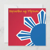 Pinoy Philippine Independence Day Invitation 招待状 (正面)