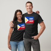 PINOY PRIDE オーダーメイド フィリピン フィリピン国旗 Tシャツ (ユニセックス)
