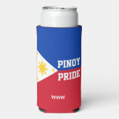 PINOY PRIDE モノグラム フィリピン フィリピン国旗 スリム缶クーラー (Seltzer裏面)