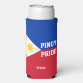 PINOY PRIDE モノグラム フィリピン フィリピン国旗 スリム缶クーラー (Seltzer正面)