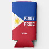 PINOY PRIDE モノグラム フィリピン フィリピン国旗 スリム缶クーラー (裏面)