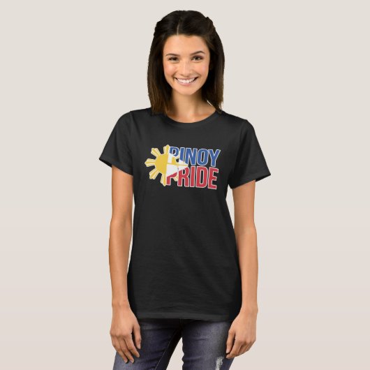 Pinoy Pride Filipino Pinay Philipines Tシャツ (正面フル)