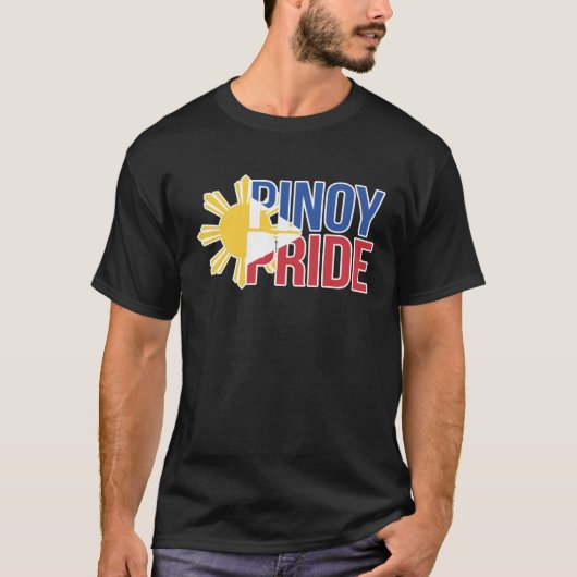Pinoy Pride Filipino Pinay Philipines Tシャツ (正面)