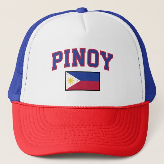 PinoyDesigns Pinoy Tagalog Philippines Trucker Hat キャップ (正面)