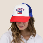 PinoyDesigns Pinoy Tagalog Philippines Trucker Hat キャップ (インサイチュ)