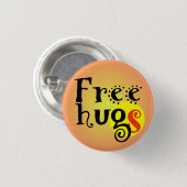 pins button Free hugs GS enterlaced 3,2 cm 缶バッジ (正面&裏面)