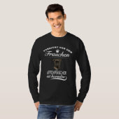 Pinscher Vorsicht vor dem Frauchen Affenpinsche Tシャツ (正面フル)