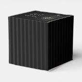 Pinstried結婚式の引き出物箱のゴシック様式のカンデラ フェイバーボックス (裏面サイド)