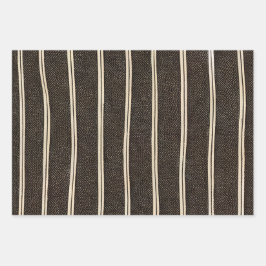 Pinstried Pattern：細く間隔の狭い線 ラッピングペーパーシート