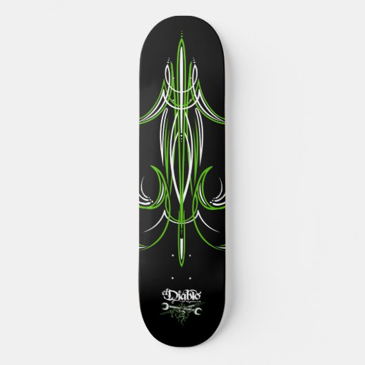 Pinstriped | El Diablo Mag | Skate Deck スケートボード (正面)
