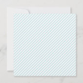 Pinstripesモダンベビーの誕生のお知らせ 案内状 (裏面)