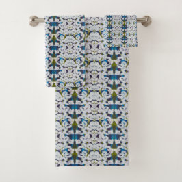 Pinstripes蘭の垂直パターンタオル バスタオルセット