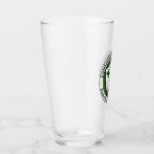 Pint Glass上のCUAAロゴ タンブラーグラス (右)