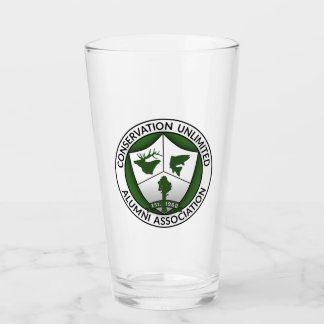 Pint Glass上のCUAAロゴ タンブラーグラス