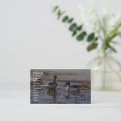 Pintailのアヒルの組 名刺 (スタンド正面)