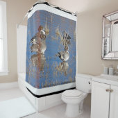 Pintailのアヒルの鳥の野性生物動物の池 シャワーカーテン (インサイチュ)