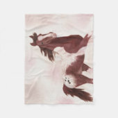 Pintaloosaの馬のフリース フリースブランケット (正面)