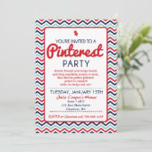 Pinterestパーティー招待 招待状 (スタンド正面)