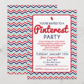Pinterestパーティー招待 招待状 (正面/裏面)