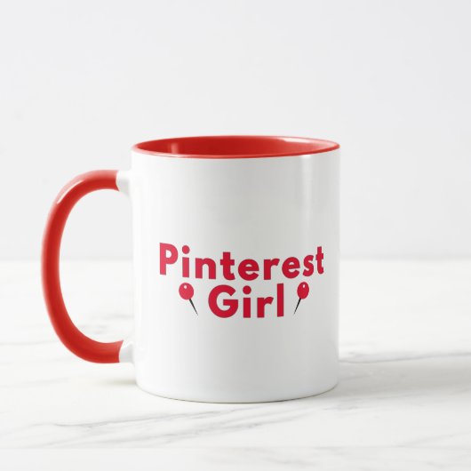 Pinterest Girl マグカップ (左)