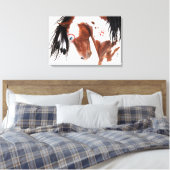 Pinto Horse 威厳のある by BiHrLe Art Canvas Print キャンバスプリント (インサイチュ (寝室))