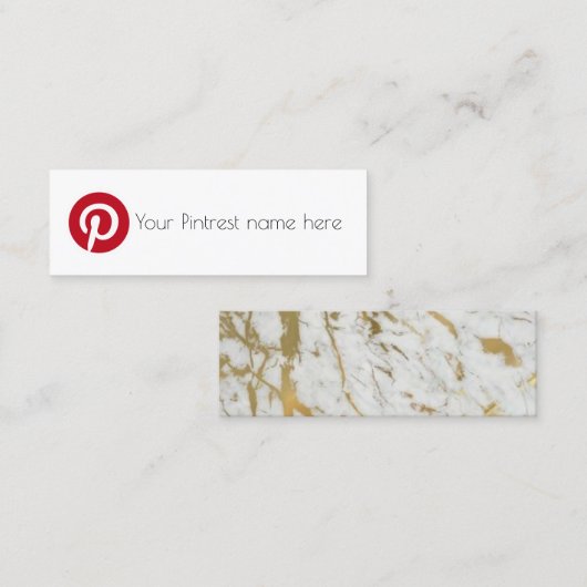 pintrest名刺 スキニー名刺 (正面/裏面)