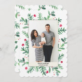 Pintura de Acuarela | Feliz Navidad シーズンカード (正面/裏面)