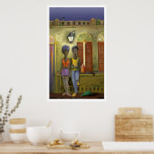 Pintura digital realizada en Photoshop con tableta ポスター (キッチン)