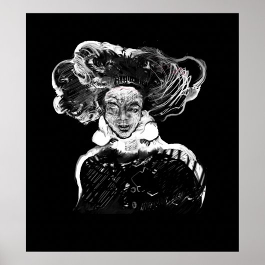 Pintura digital realizada en Photoshop con tableta ポスター (正面)