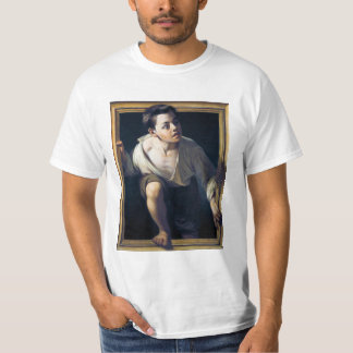 Pintura "Escapando de la crítica" Trampantojo Art Tシャツ