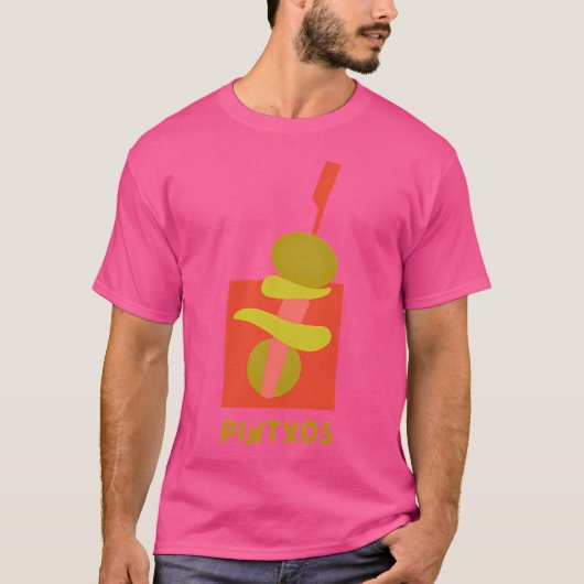 Pintxos – サンサバスティアンスペイン tシャツ (正面)