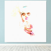 Pinup Girl  キャンバスプリント (インサイチュ (ウッドフロア))