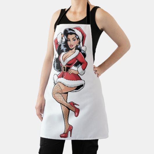 Pinup Santa Babe エプロン (インサイチュ)