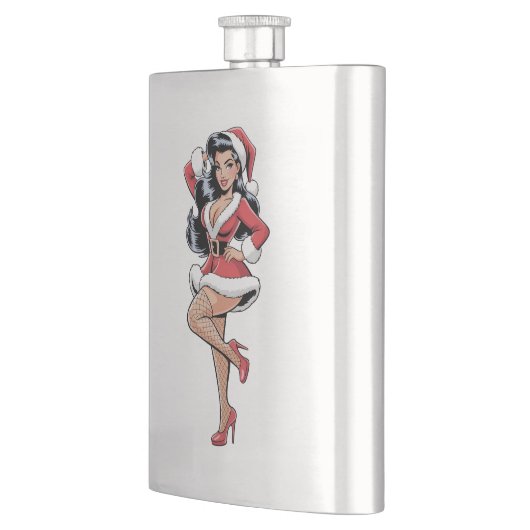 Pinup Santa Babe フラスク (左)