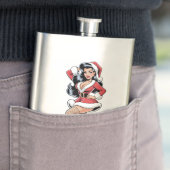 Pinup Santa Babe フラスク (インサイチュ)