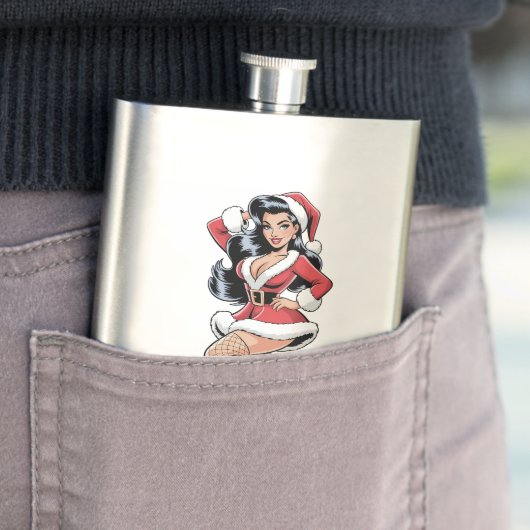 Pinup Santa Babe フラスク (インサイチュ)
