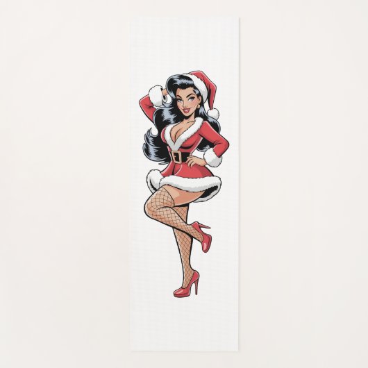 Pinup Santa Babe ヨガマット (正面)