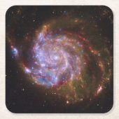 PinwheelでのStarbirth: M101銀河系 スクエアペーパーコースター (正面)