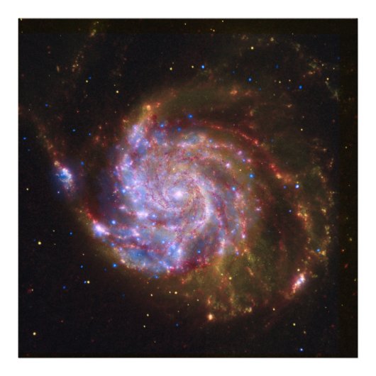 PinwheelでのStarbirth: M101銀河系 フォトプリント (正面)