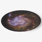 PinwheelでのStarbirth: M101銀河系 ペーパープレート (アングル)